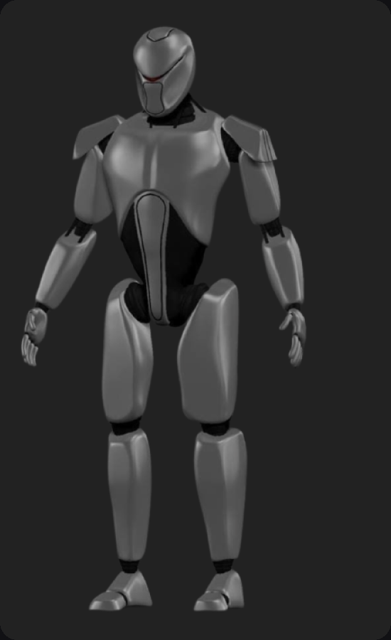 EYE — playable robot character, real-time 3D model